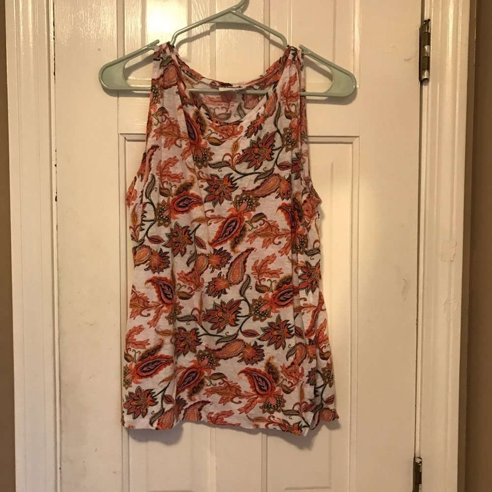 Sleeveless linen shirt by JJill